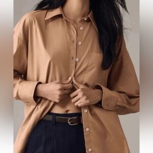 Anthropologie Maeve The Bennet Buttondown Shirt Top Blouse Women’s Size Medium